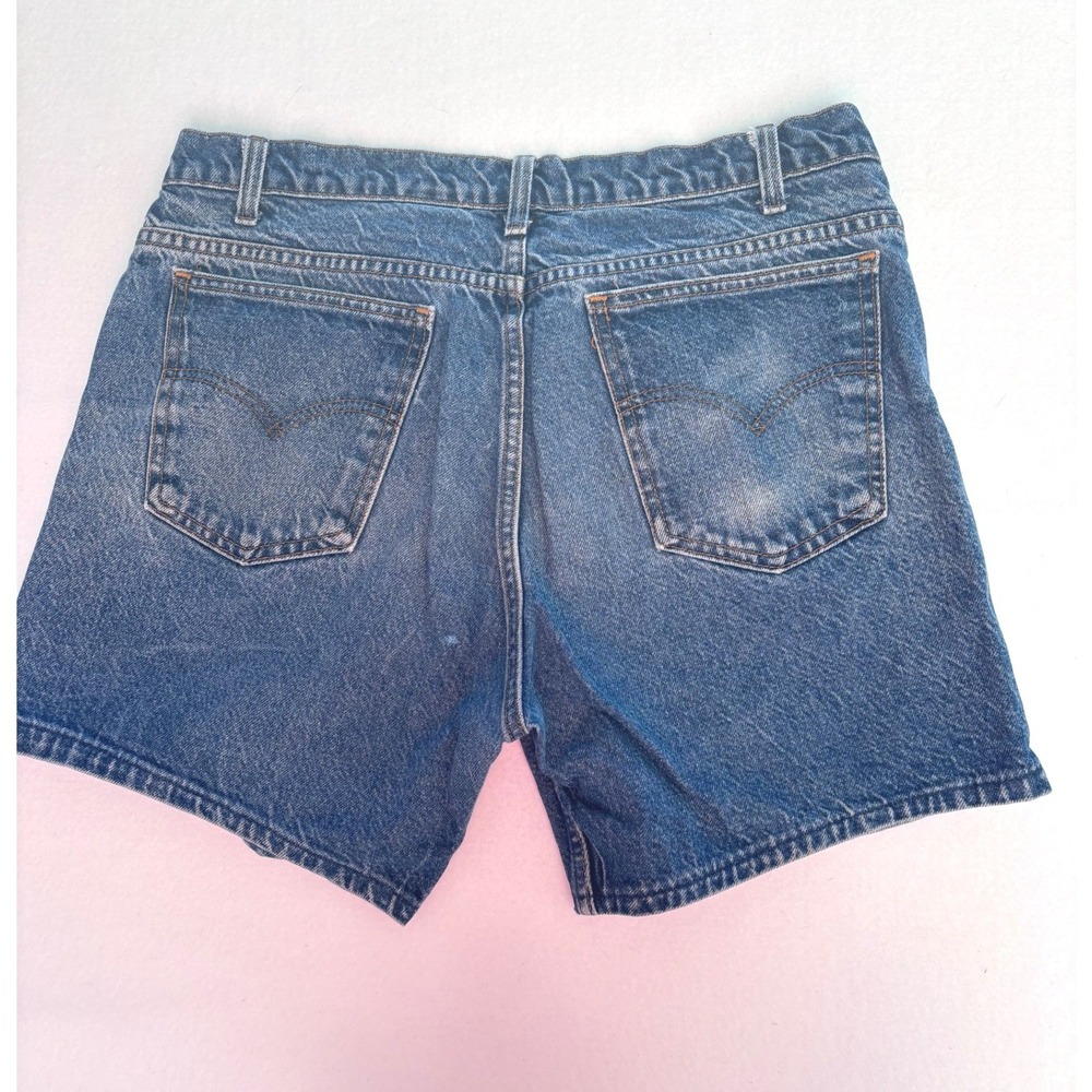 Vintage‎ Levis 505 Mens Denim Shorts W36 Made in USA Medium Wash Blue Cotton
